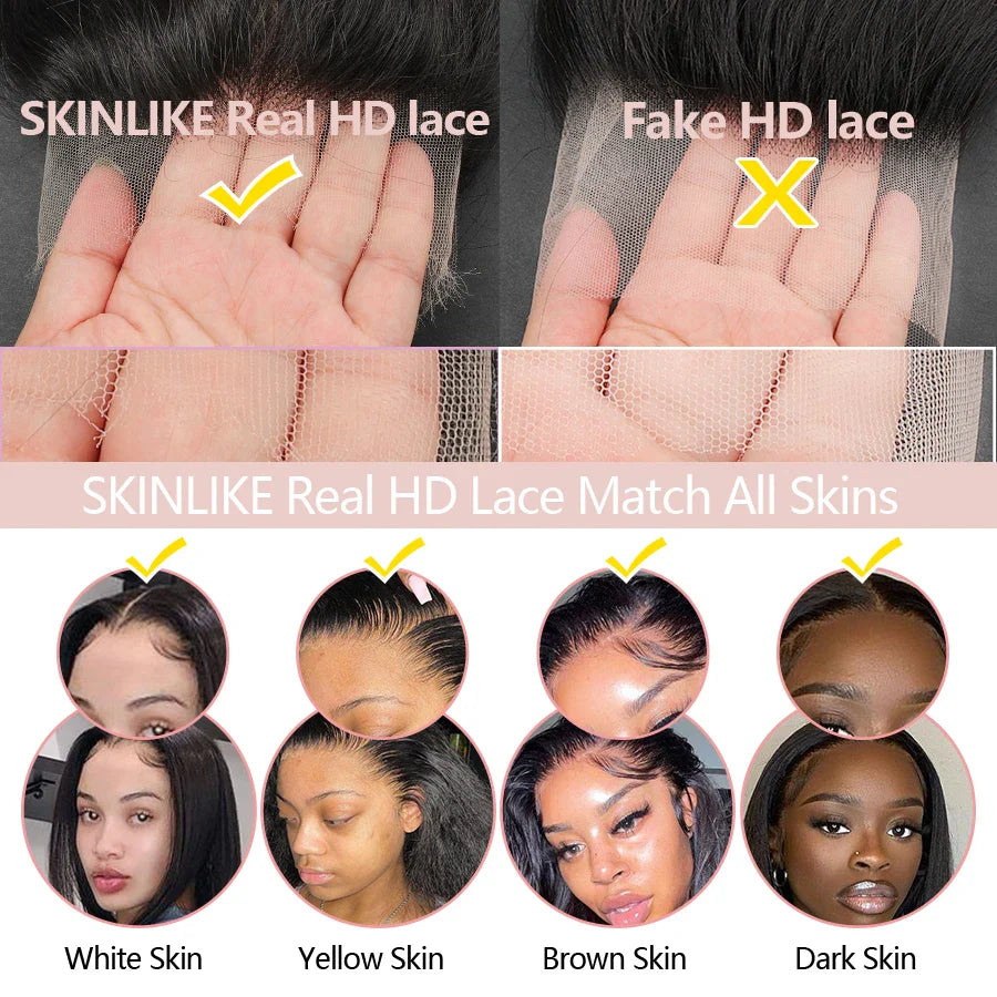 180% Short Curly Bob 13x4 HD Lace Full Frontal Human Hair Wigs Water Wave Wig Pre plucked Brazilian HD Lace Wig For Black Women