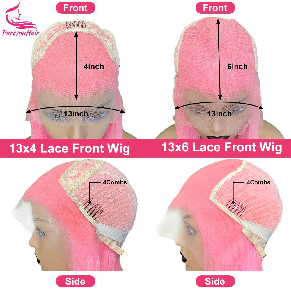 Blonde Colored Human Hair Wig 13x6 13x4 Transparent Lace Front Wig For Women PrePlucked Blonde Human Hair Wig With Dark Root