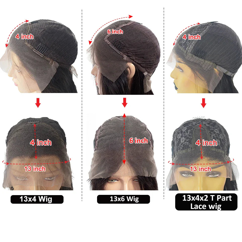 #4/613 Blonde Short Bob Human Hair Wigs For Women 13x6 Lace Wig Human Hair 13x4 Transparent Lace Wig Ombre Honey Blonde Wig 200%